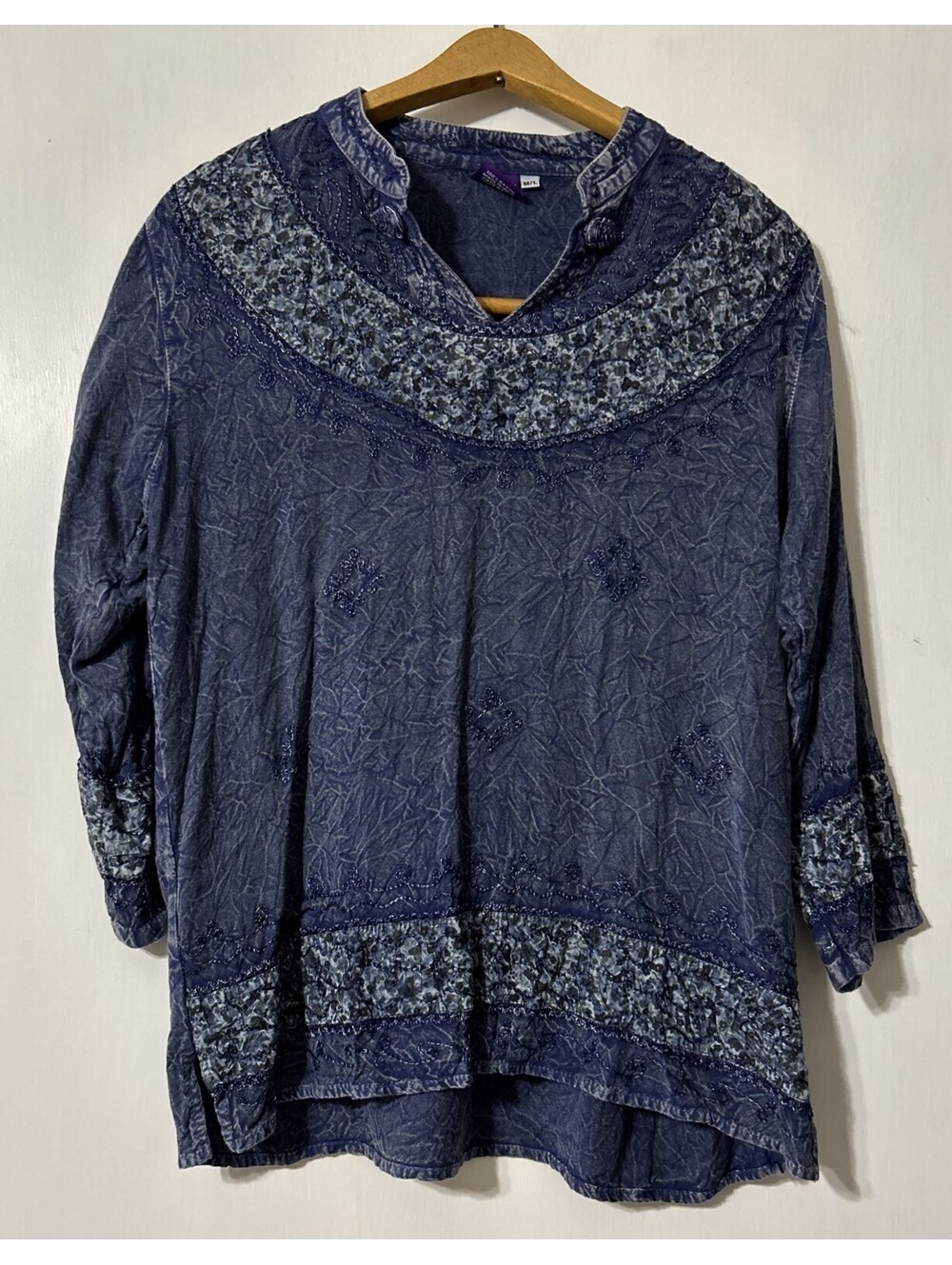 Braja Exclusives Blue Boho embroidered size M/L